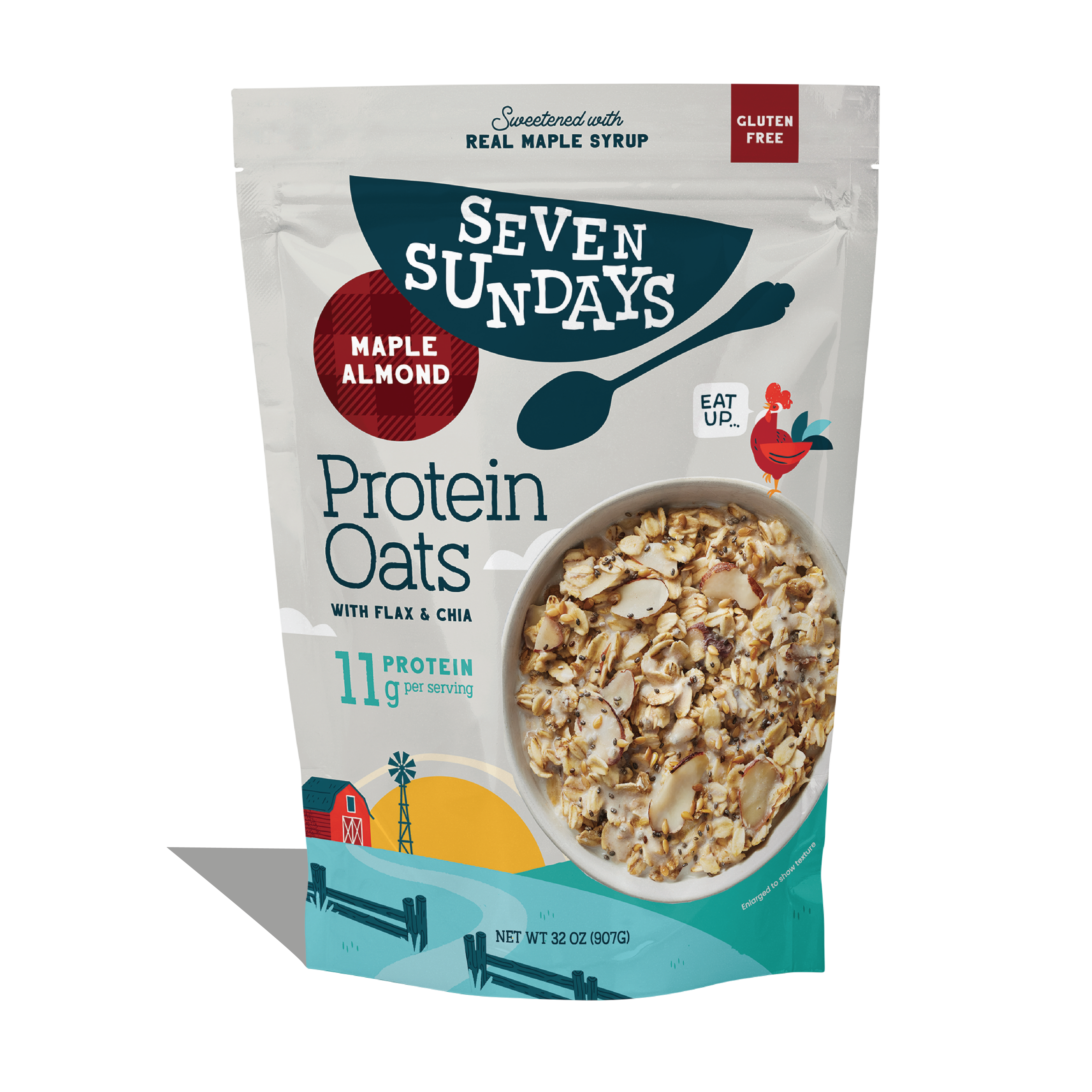 Maple Almond Protein Oats, 32oz