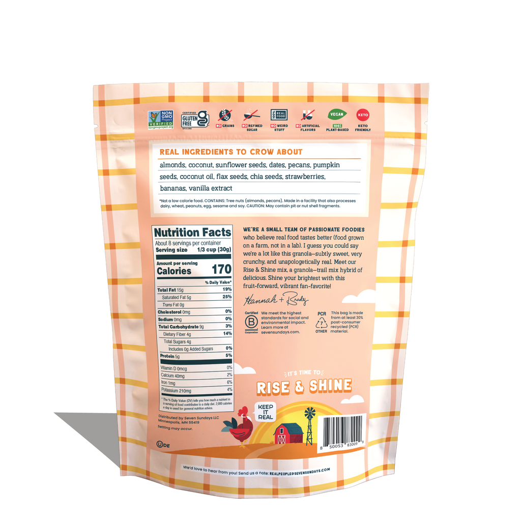 Rise & Shine Strawberry Banana Grain-Free Granola, 8oz